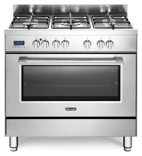 Aragaz De Longhi 5 arzatoare cu gaz, cuptor electric cu functie 3D